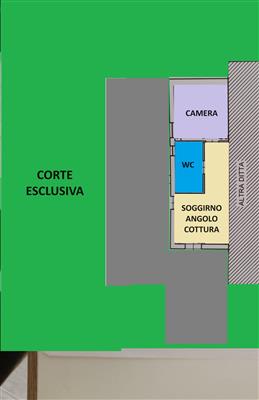 Porzione di casa in buono stato di 80 mq. a Castellonorato